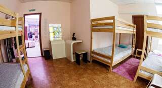 Гостиница Лайк Хостел Омск Омск Спальное место на двухъярусной кровати в общем номере для женщин-1